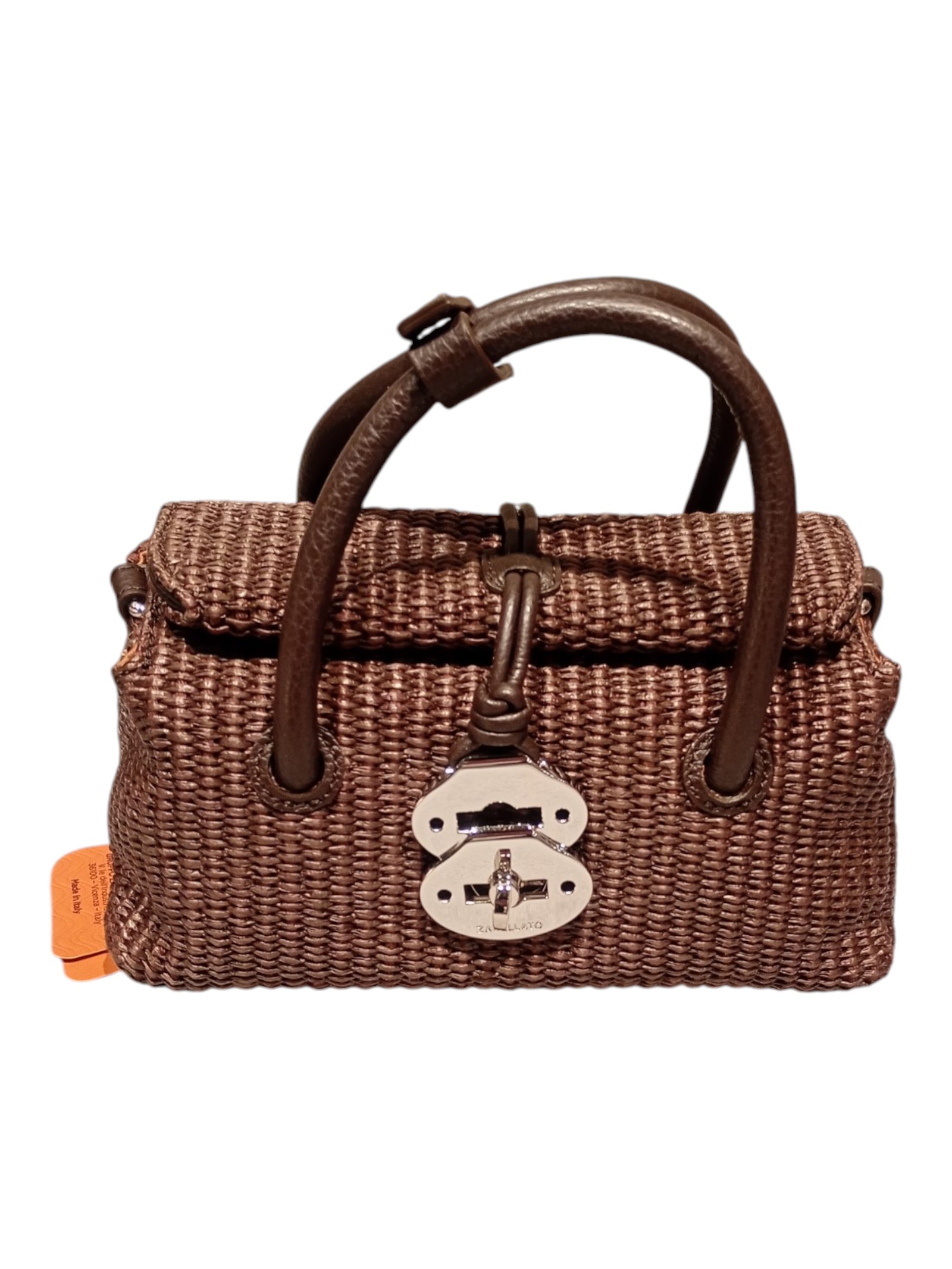Zanellato Women's Brown Dotta Vimini Raffia Bag
