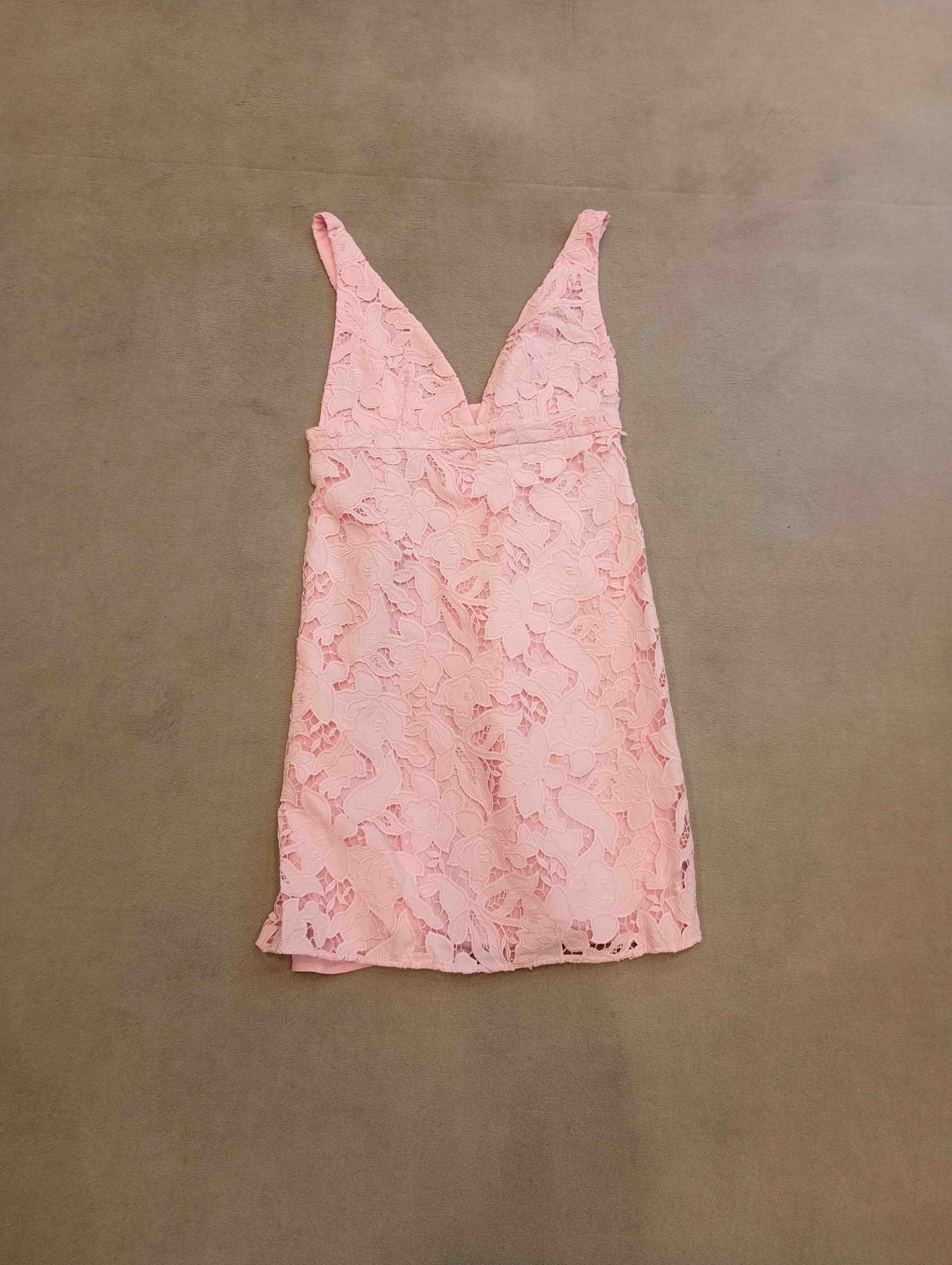 Michael Kors Women's Pink & Purple Lace Mini Dress Polyester